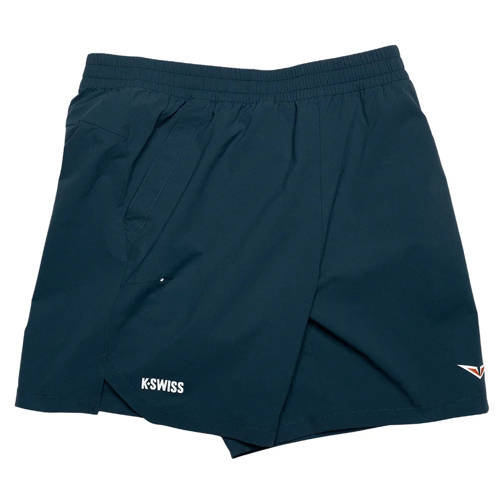 Men`s Rublev Miami 7 Inch Tennis Short Stargazer and Orange Logo K-SWISS