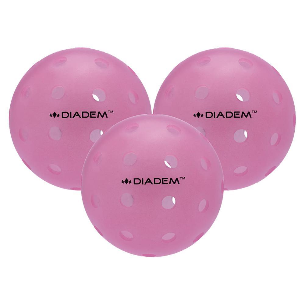Power 3 Pack Pickleball Balls Pink Pickleballs DIADEM Pink