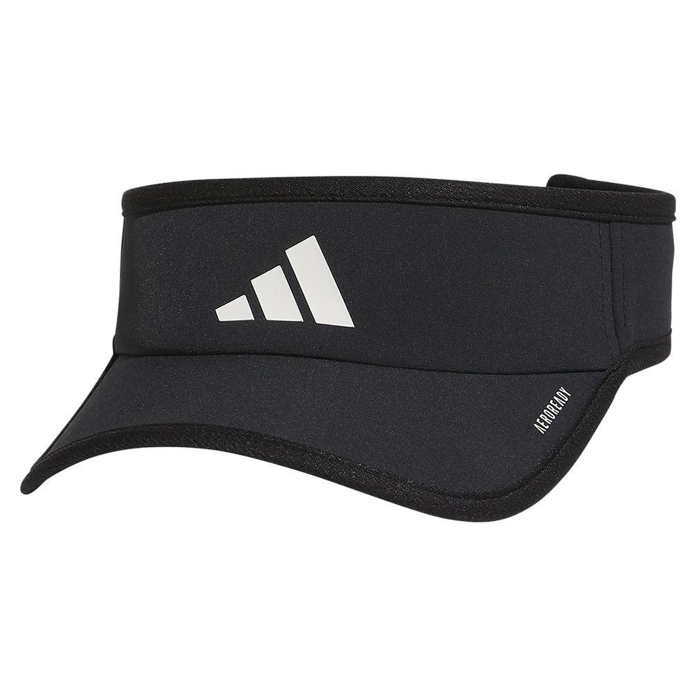 Men’s Superlite 3 Visor Black and White Mens Apparel ADIDAS Black