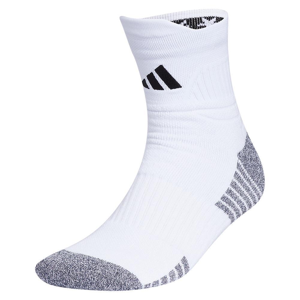 5-Star Team 2.0 High Quarter Socks White and Black Womens Apparel ADIDAS M