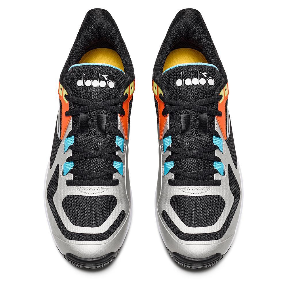 Men's Trofeo 2 AG Pickleball Shoes Black and Silver Shoes DIADORA