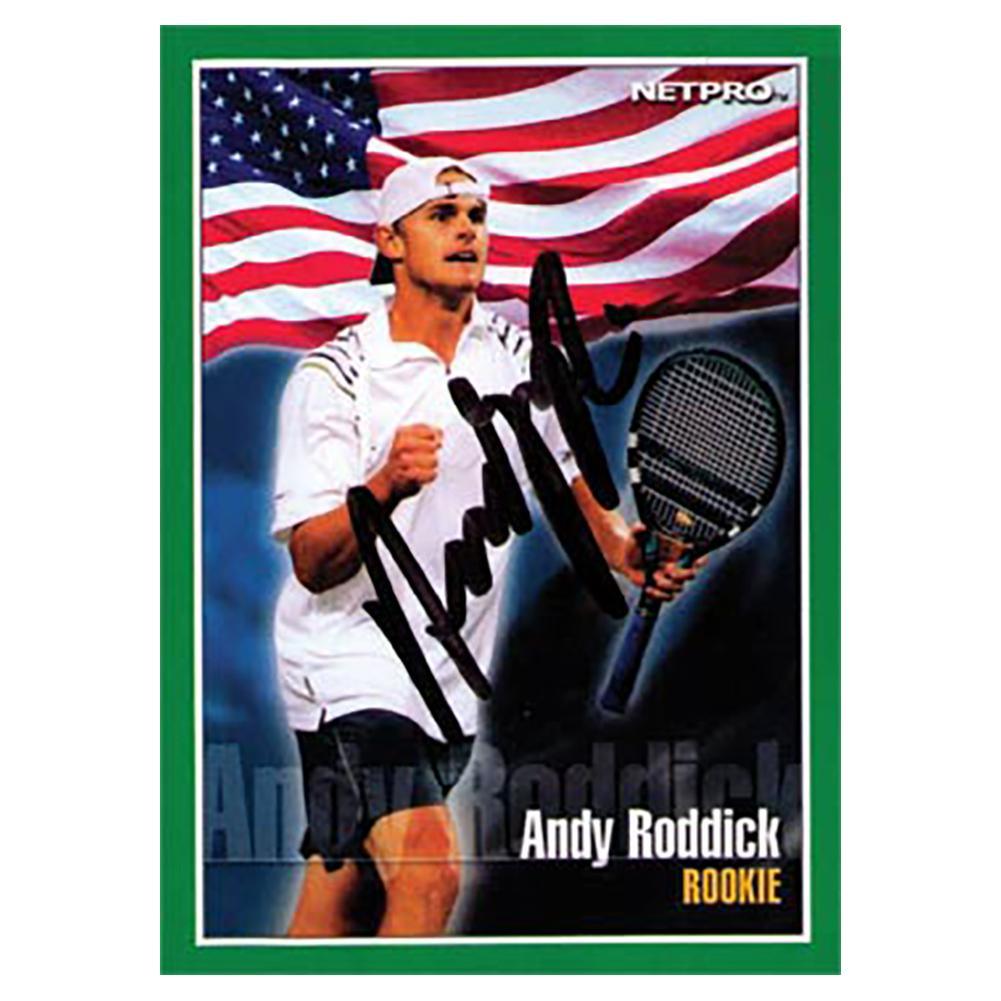 Andy Roddick Autographed 2001 NETPRO Tour Star Rookie Card Shop By Player NETPRO Red