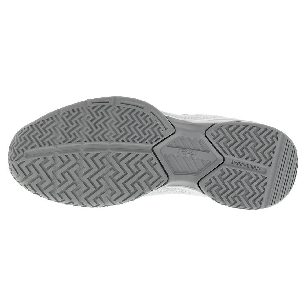 Juniors` Axilus 3 Tennis Shoes White and Highrise Super Sale FILA