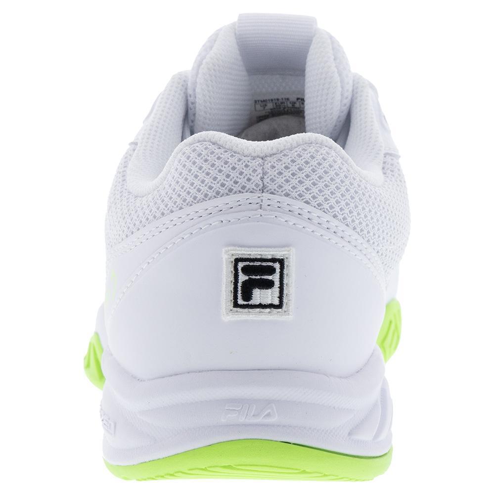 Juniors' Axilus 3 Tennis Shoes White and Black TOP TENNIS SHOES FILA