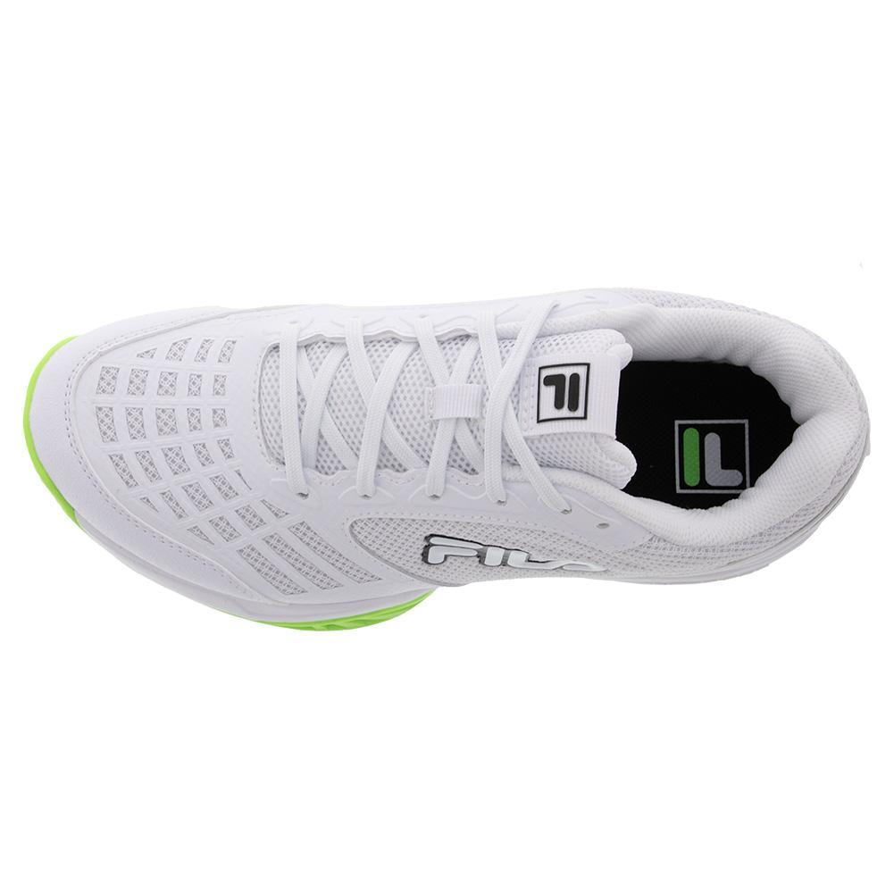 Juniors' Axilus 3 Tennis Shoes White and Black TOP TENNIS SHOES FILA