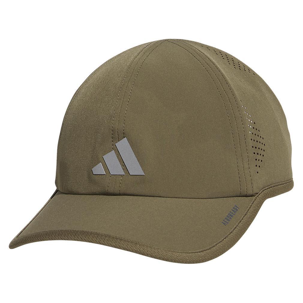 Men’s Superlite 3 Hat Olive Strata Green and Silver Metallic Mens Apparel ADIDAS