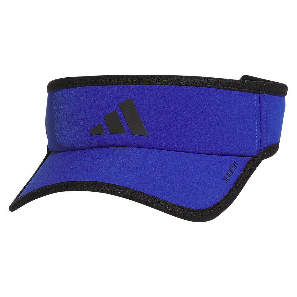 Men’s Superlite 3 Visor Semi Lucid Blue and Black Mens Apparel ADIDAS