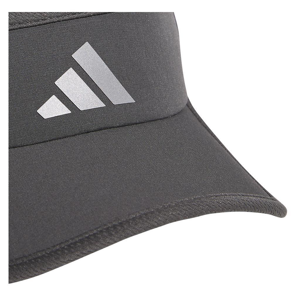 Men’s Superlite 3 Visor Grey Six and Silver Metallic Mens Apparel ADIDAS