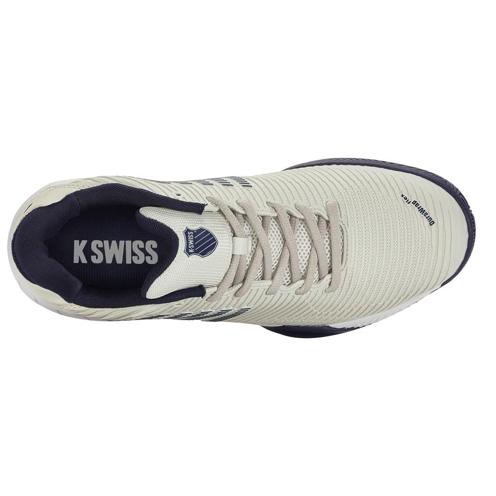 Men's Hypercourt Express 2 2E Width Tennis Shoes Gray White Peacoat Top Tennis Shoes K-SWISS