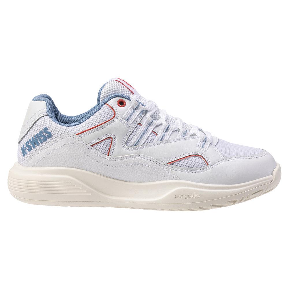 Women`s Tura Team Pickleball Shoes White and Faded Denim K-SWISS