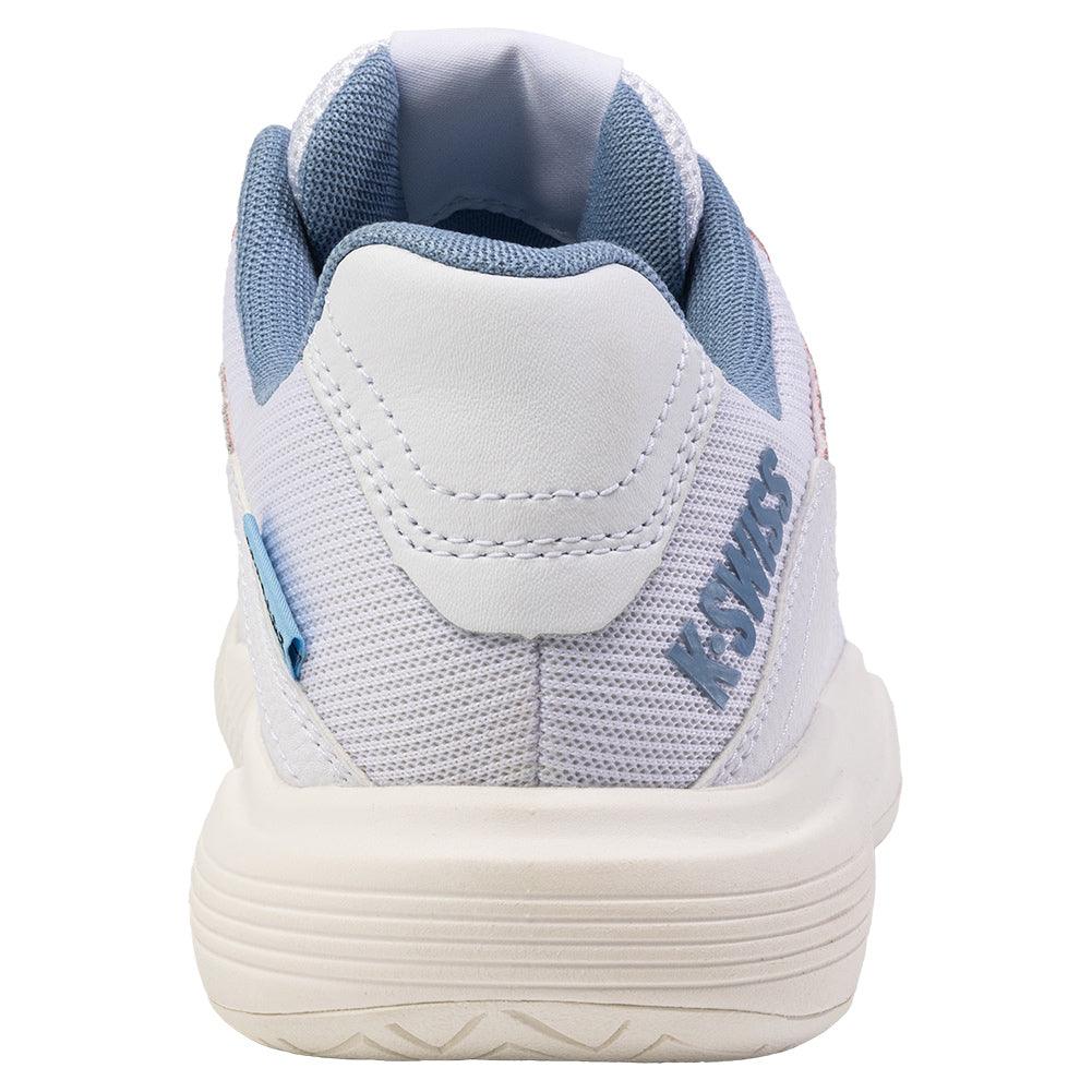 Women`s Tura Team Pickleball Shoes White and Faded Denim K-SWISS