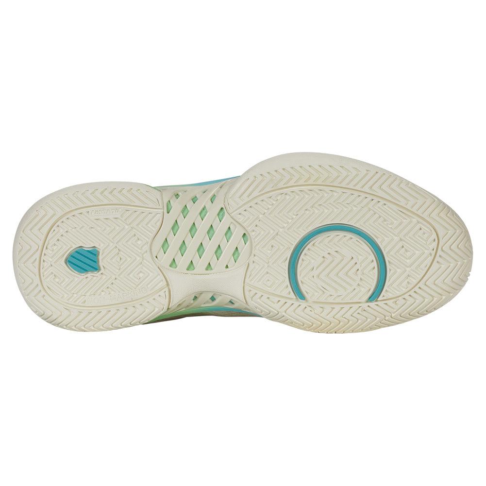 Women`s Express Light Pickleball Shoes Egret and Patina Green K-SWISS