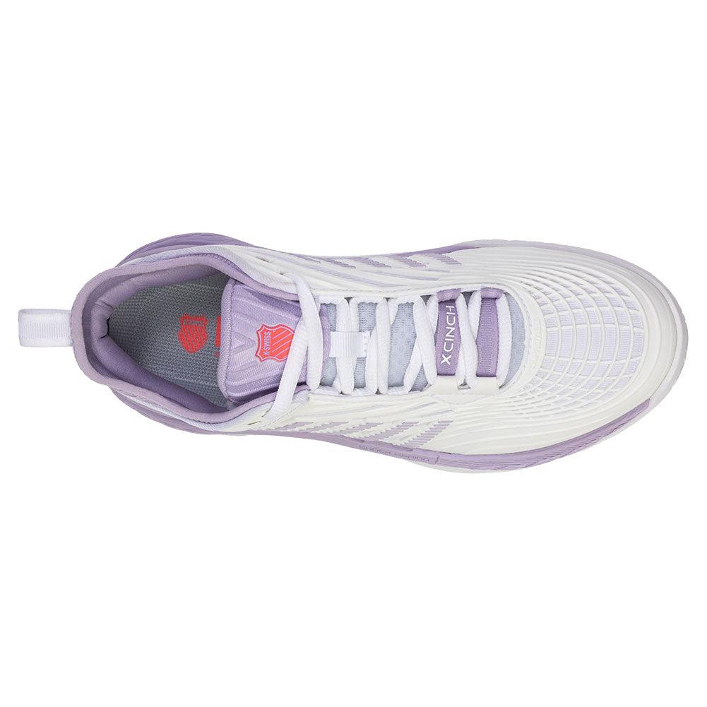 Women`s Hypercourt Supreme 2 Tennis Shoes White and Orchid Petal K-SWISS