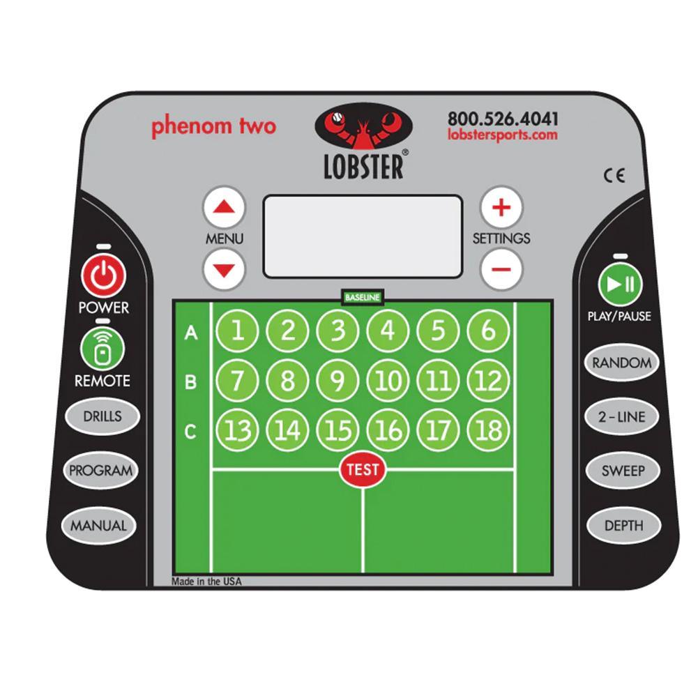 Phenom with 20-Function Remote Control Ball Machines LOBSTER