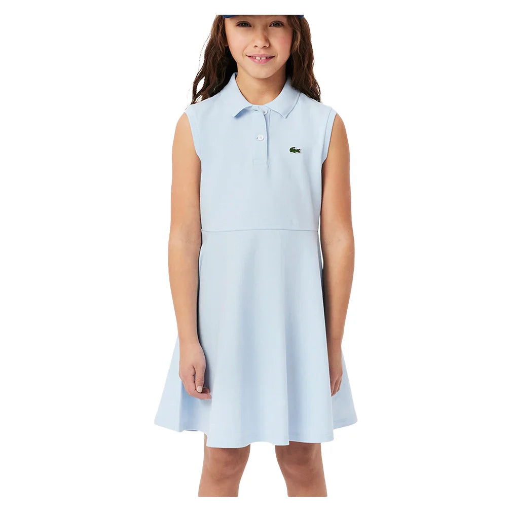 Girls' MIni-Pique Tennis Dress Flamant LACOSTE 6A Flamant