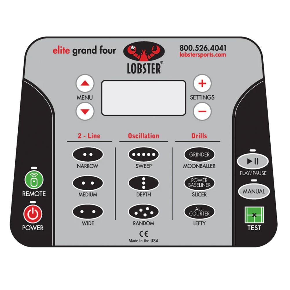 Elite Grand Four with 20-Function Remote Control Ball Machines LOBSTER