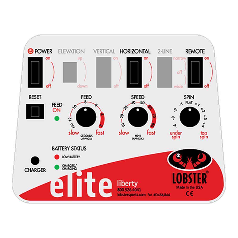 Elite Liberty with 2-Function Remote Control Ball Machines LOBSTER