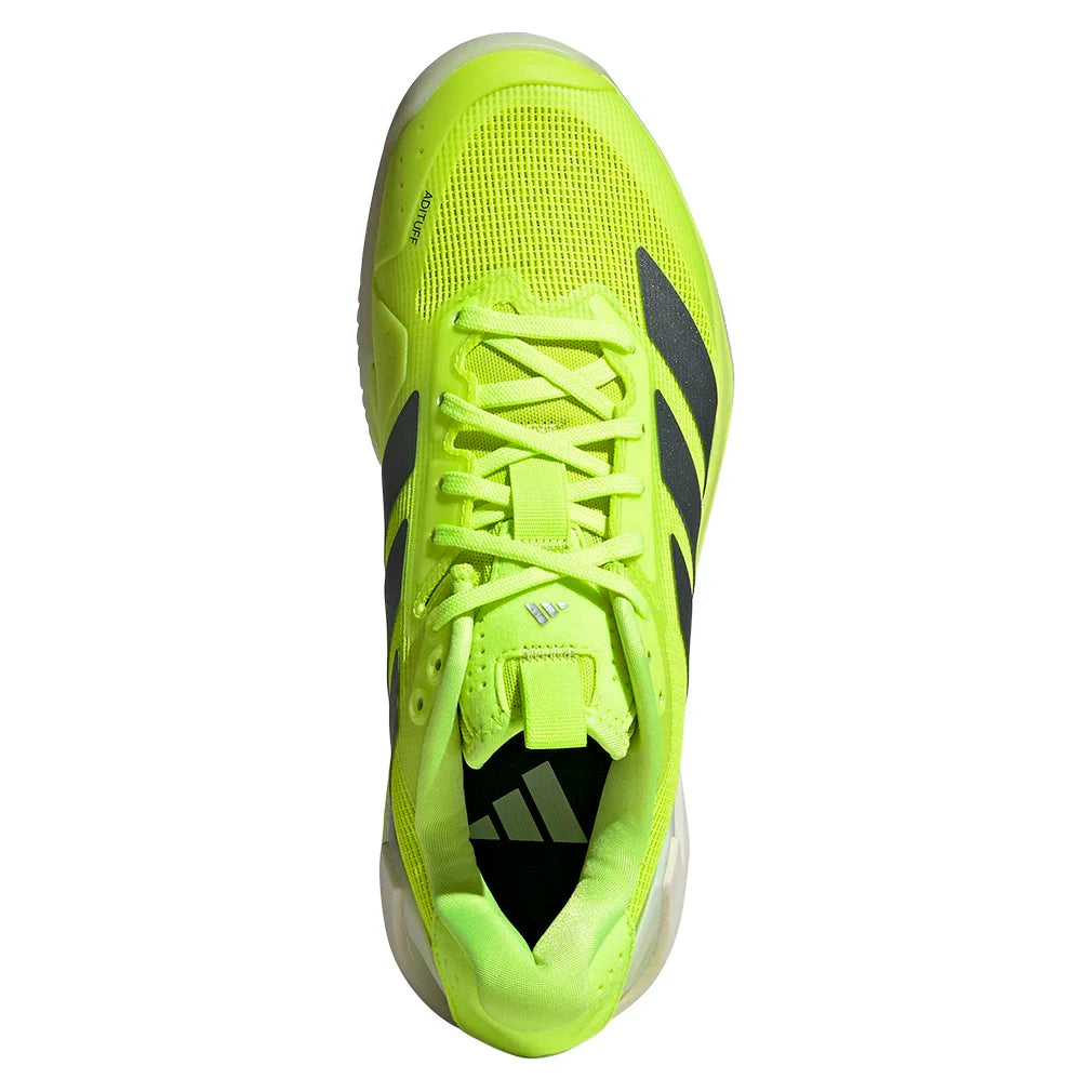 Women`s Adizero Ubersonic 5 Clay Tennis Shoes Lucid Lemon and Powder Yellow ADIDAS