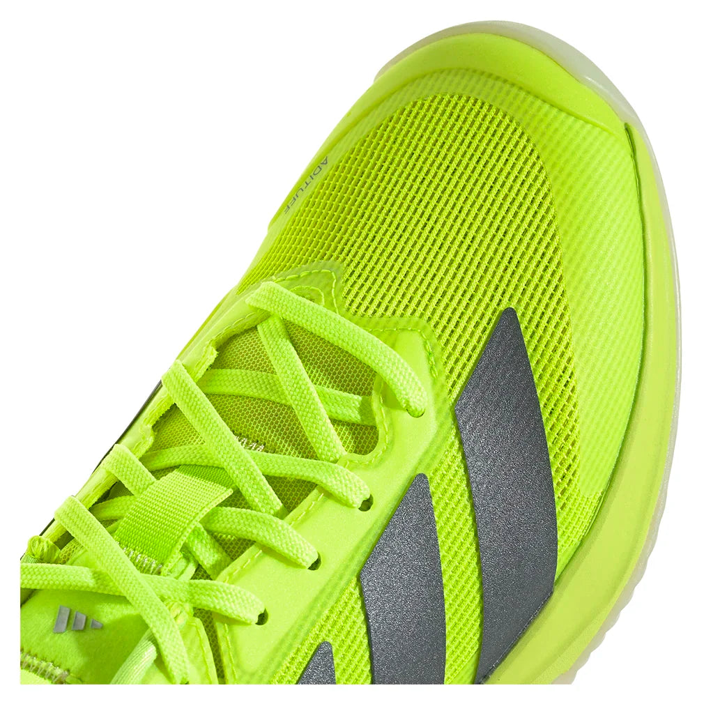 Women`s Adizero Ubersonic 5 Clay Tennis Shoes Lucid Lemon and Powder Yellow ADIDAS