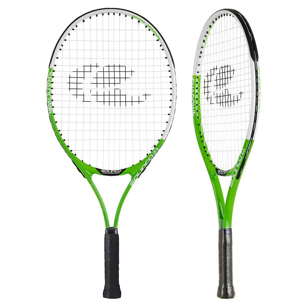 SHADOW 23 Inch Aluminum Junior Racquet White and Green Racquets SOLINCO