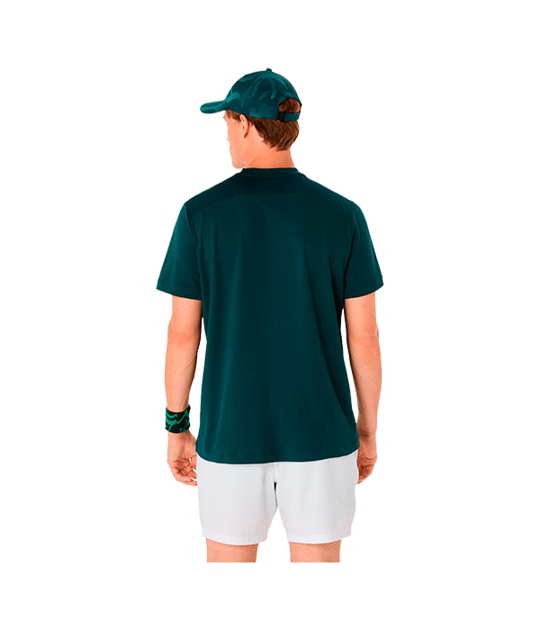 T shirt Asics Court SS Saxon Green 2025 Padel Clothes Asics Padel