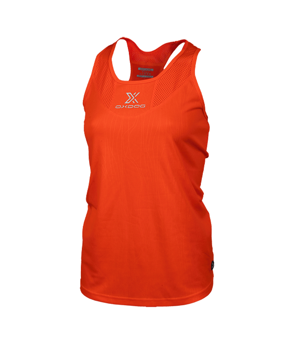 T shirt de Tirantes Oxdog Tiebreak Tank Top Women Orange 2025 Padel Clothes Oxdog