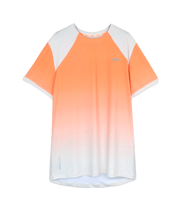 T shirt NOX Pro Mock Orange Degraded 2025 Padel Clothes Nox