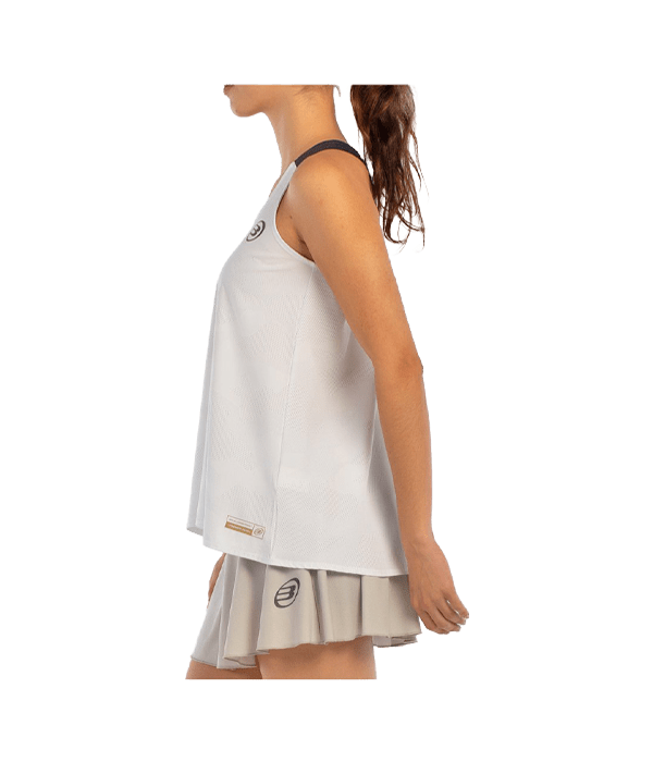 T shirt Tirantes Bullpadel Agore Women White 2025 Padel Clothes Bullpadel