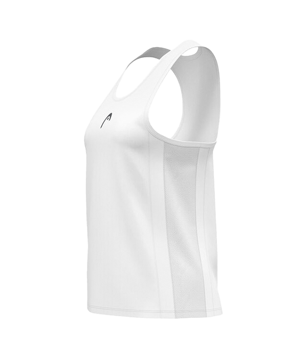 T shirt Tirantes Head Club 25 Tech Women White 2025 Padel Clothes Head