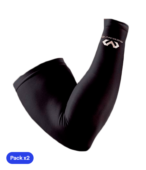 McDavid Black Compression Sleeves (x2) Court & Training Mc David