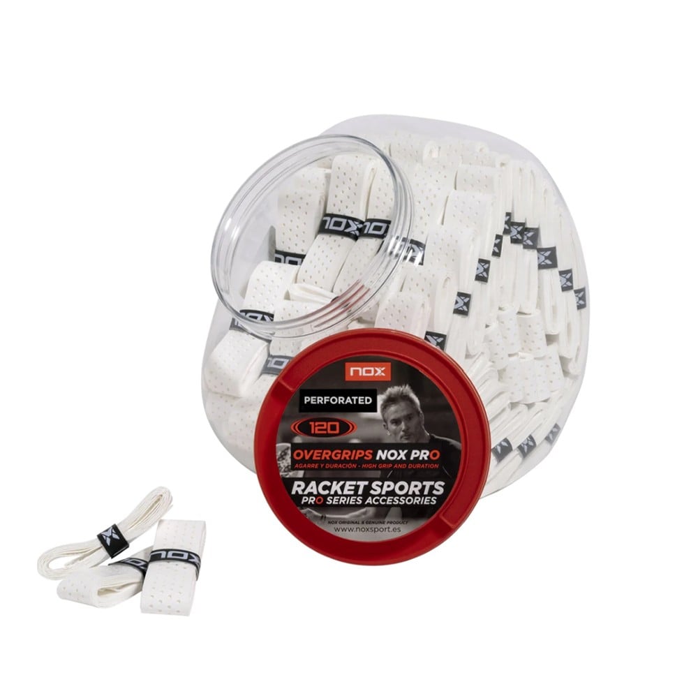 Nox Pro Perforated Overgrips Box X120 Accessories Nox Única Blanco