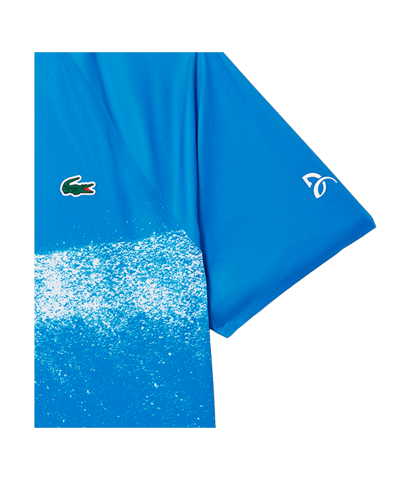 Polo Lacoste Novak Djokovic Blue/White 2025 Padel Clothes Lacoste