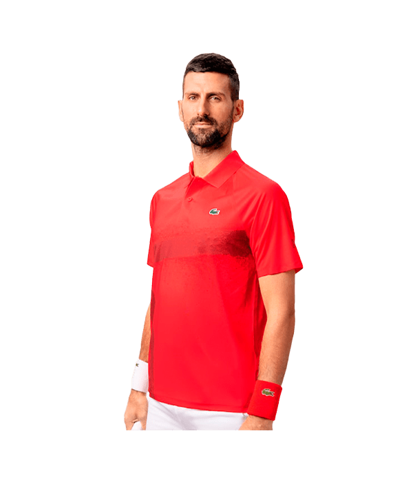 Polo Lacoste Novak Djokovic Red 2025 Padel Clothes Lacoste