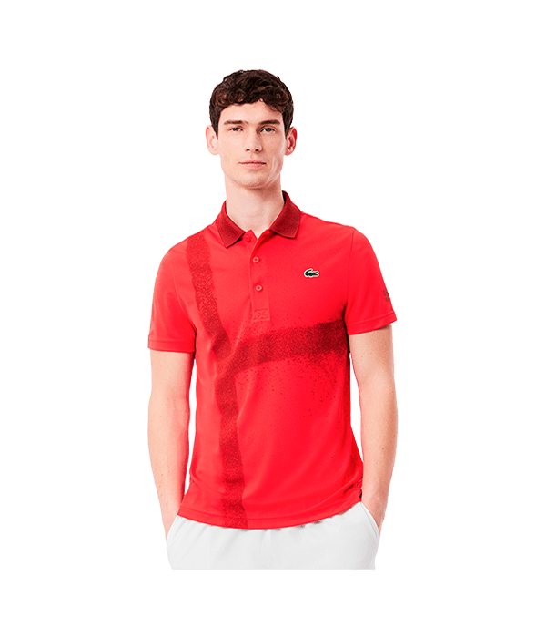 Polo Lacoste Novak Djokovic Red/Granate 2025 Padel Clothes Lacoste