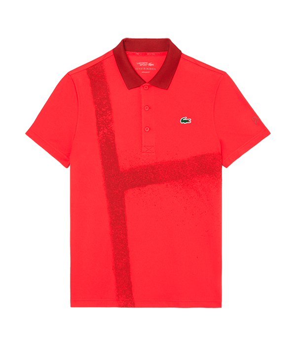 Polo Lacoste Novak Djokovic Red/Granate 2025 Padel Clothes Lacoste