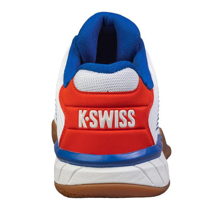 Men's Hypercourt Express 2 Indoor Pickleball Shoes White and Red Shoes K-SWISS
