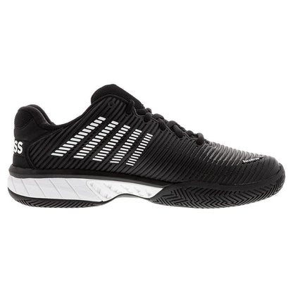 Men's Hypercourt Express 2 Tennis Shoes Black and White Top Tennis Shoes K-SWISS