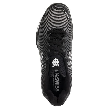 Men's Hypercourt Express 2 Tennis Shoes Black and White Top Tennis Shoes K-SWISS
