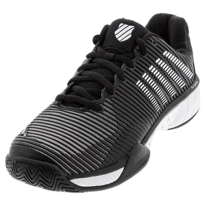 Men's Hypercourt Express 2 Tennis Shoes Black and White Top Tennis Shoes K-SWISS 7
