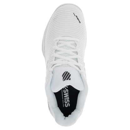 Men's Hypercourt Express 2 Tennis Shoes White and Black Tournament Gear K-SWISS
