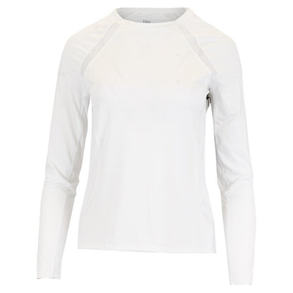 Women's Alda Long Sleeve Tennis Top Womens Apparel TAIL White XS