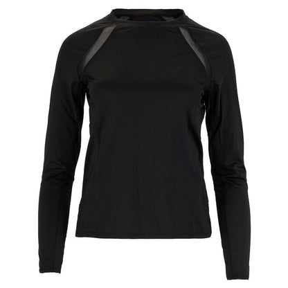 Women's Alda Long Sleeve Tennis Top Womens Apparel TAIL Black XS