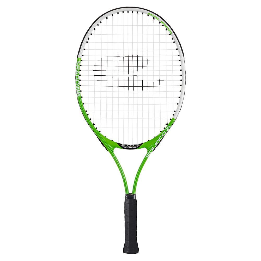 SHADOW 23 Inch Aluminum Junior Racquet White and Green Racquets SOLINCO Green