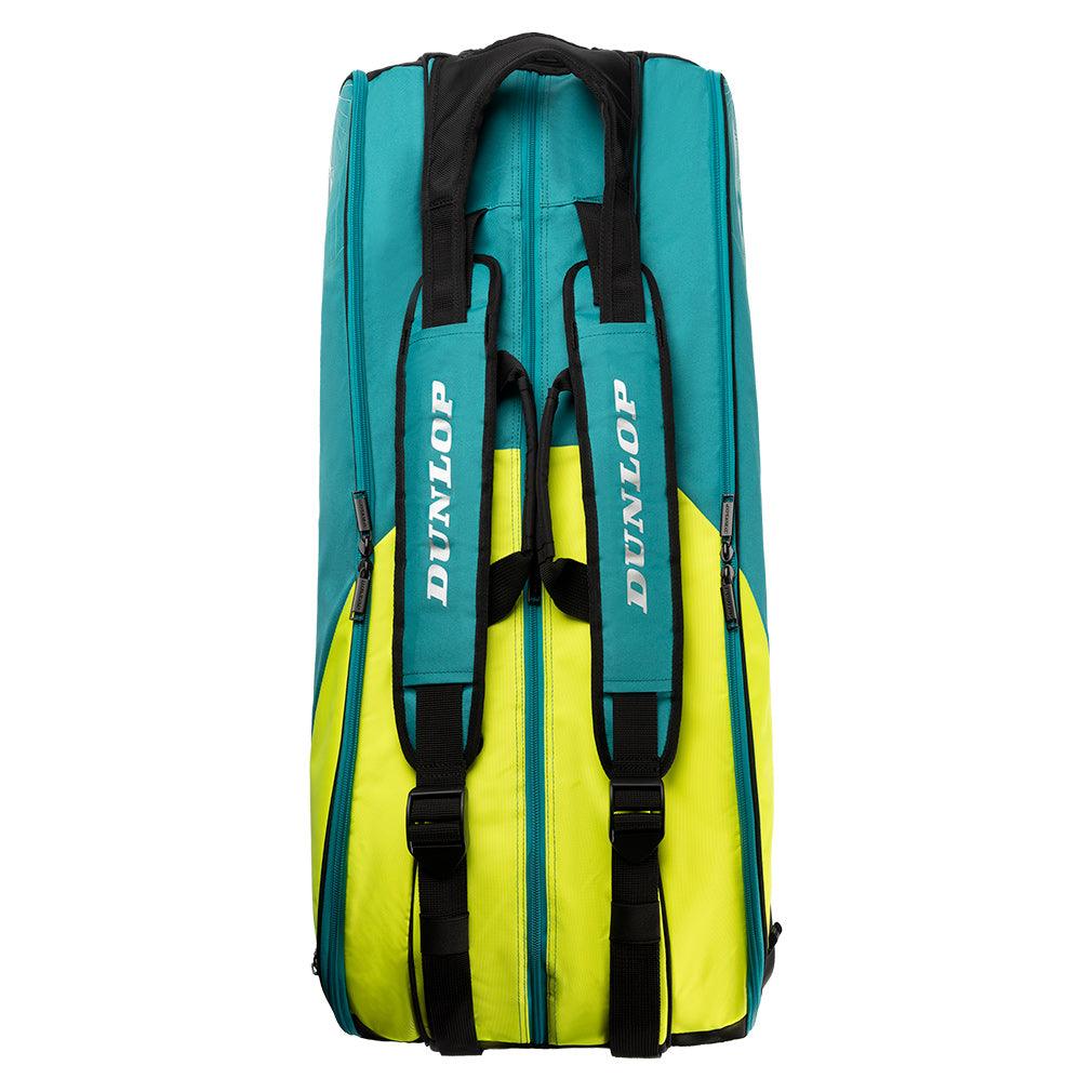 SX Performance 12 Racquet Tennis Bag Teal and Black DUNLOP