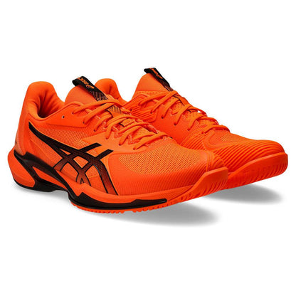 Men`s Solution Speed FF 3 Tennis Shoes Shocking Orange and Black ASICS