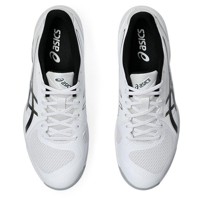 Mens Solution Swift FF 2 Tennis Shoes White and Gunmetal Top Tennis Shoes ASICS