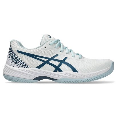 Womens Gel-Game 9 Pickleball Shoes White and Vintage Indigo Womens Shoes ASICS