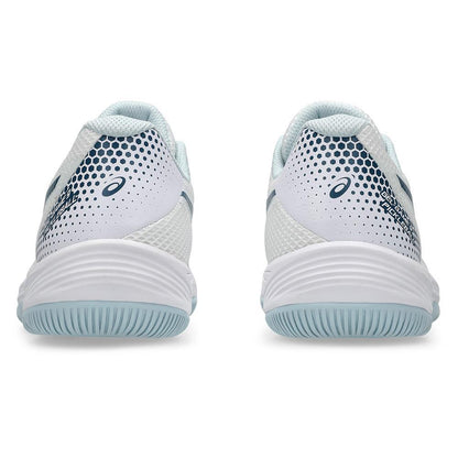 Womens Gel-Game 9 Pickleball Shoes White and Vintage Indigo Womens Shoes ASICS