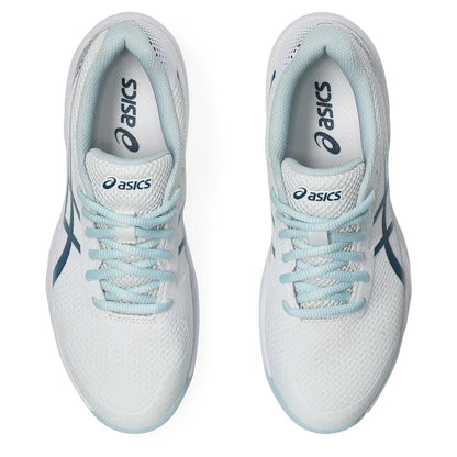 Womens Gel-Game 9 Pickleball Shoes White and Vintage Indigo Womens Shoes ASICS
