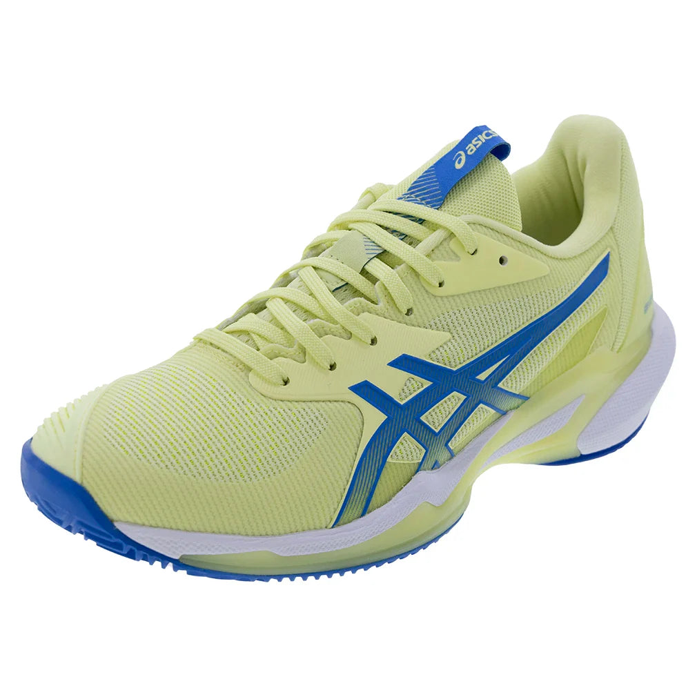 Women`s Solution Speed FF 3 Clay Tennis Shoes Huddle Yellow and Blue Coast ASICS 5 Yellow